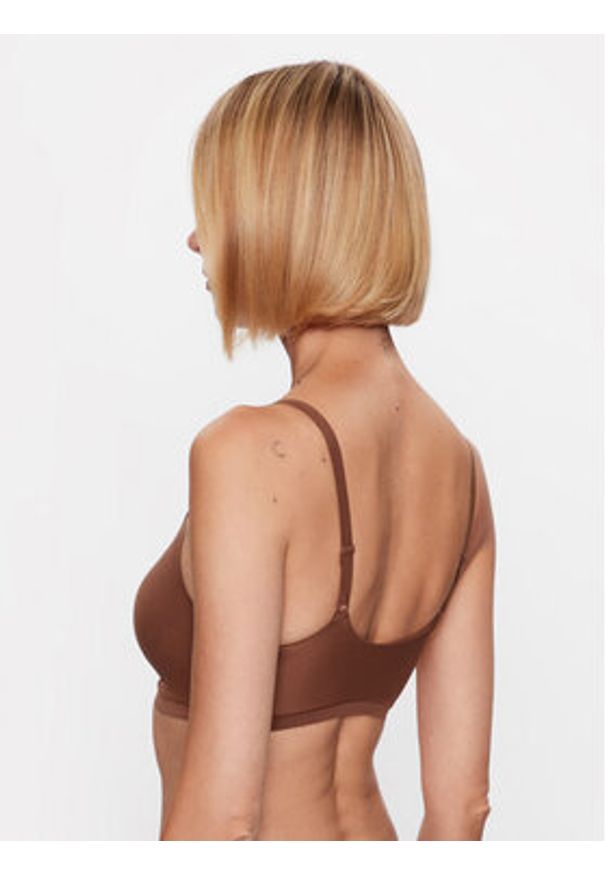 Chantelle Biustonosz top Soft Stretch C16A20 Brązowy. Kolor: brązowy. Materiał: syntetyk