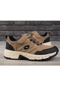 LOTTO - Buty dziecięce sportowe Lotto KETCHAM LOW TEX T. Kolor: czarny, brązowy, wielokolorowy. Sport: turystyka piesza