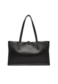 Calvin Klein Torebka Ck Narrate E/W Shoulder Bag K60K612987 Czarny. Kolor: czarny. Materiał: skórzane