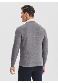 Pako Lorente - PAKO LORENTE - Męski kardigan w szarym kolorze. Okazja: na co dzień. Kolor: szary. Materiał: poliamid, bawełna, wełna. Sezon: jesień. Styl: casual #3