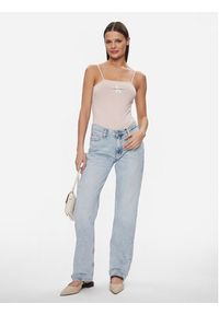 Calvin Klein Jeans Body Monologo J20J223421 Różowy Slim Fit. Kolor: różowy. Materiał: bawełna #3