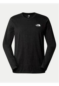 The North Face Longsleeve Simple Dome NF0A87QN Czarny Regular Fit. Kolor: czarny. Materiał: bawełna. Długość rękawa: długi rękaw #4