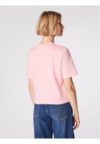 Simple T-Shirt TSD501 Różowy Cropped Fit. Kolor: różowy. Materiał: bawełna #4