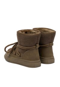 DeeZee Śniegowce DZ-AW08 Khaki. Kolor: brązowy. Materiał: materiał #4
