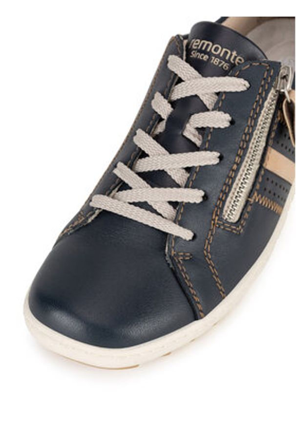 Remonte Półbuty R1432-14 Granatowy. Kolor: niebieski. Materiał: skóra