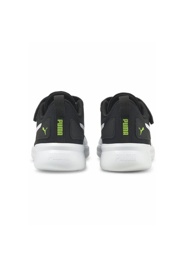 Puma - Dziecięce buty sportowe Flyer Runner V PUMA Green Flash White Black. Kolor: biały, wielokolorowy, zielony, czarny