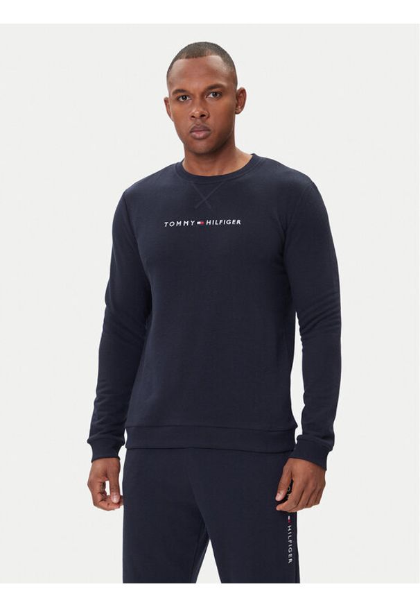 TOMMY HILFIGER - Tommy Hilfiger Bluza UM0UM03666 Granatowy Regular Fit. Kolor: niebieski. Materiał: bawełna