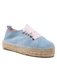 Manebi Espadryle Sneakers D M 3.0 E0 Błękitny. Kolor: niebieski. Materiał: zamsz, skóra #9