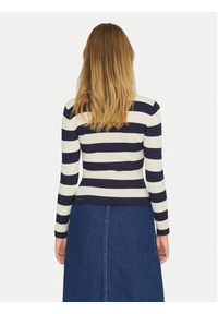 JDY Sweter Plum 15277223 Granatowy Regular Fit. Kolor: niebieski. Materiał: wiskoza #2