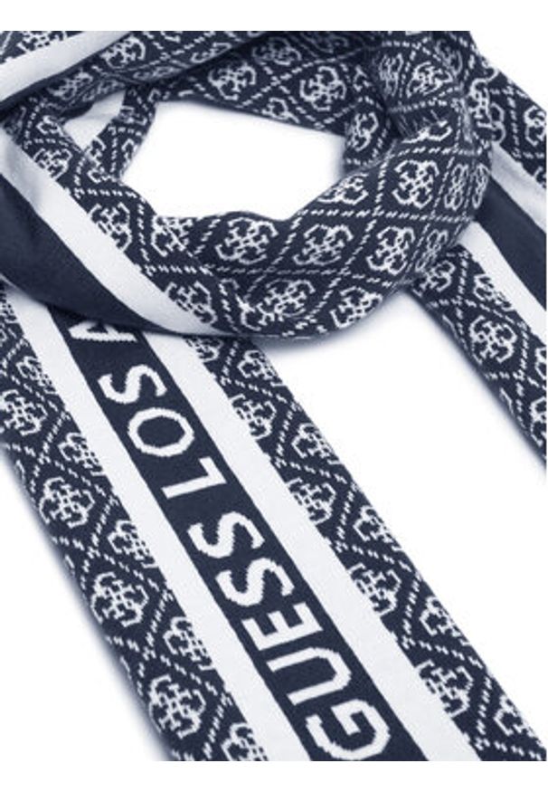 Guess Szalik W4BZ22 Z3JD2 Granatowy. Kolor: niebieski. Materiał: poliester, materiał