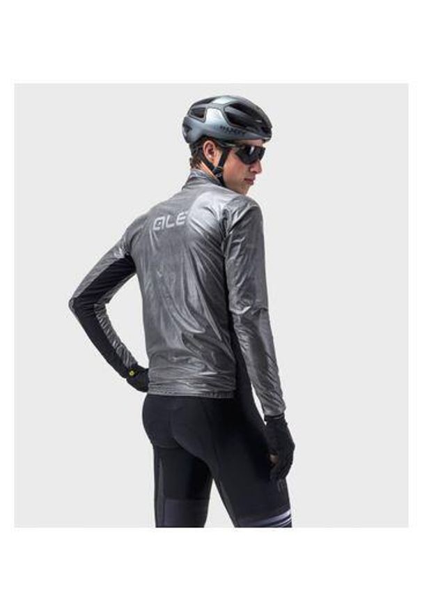 ALÉ CYCLING - Kurtka rowerowa męska Alé Cycling Klimatik Guscio Black Reflective. Kolor: czarny