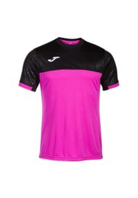 Koszulka do tenisa męska Joma Montreal. Kolor: czarny, różowy, wielokolorowy. Materiał: poliester. Sport: tenis #1