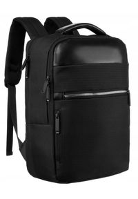 Plecak podróżny Peterson PTN BP-01 czarny. Kolor: czarny. Materiał: materiał. Styl: casual #1