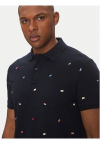 TOMMY HILFIGER - Tommy Hilfiger Polo Critter MW0MW39044 Granatowy Regular Fit. Typ kołnierza: polo. Kolor: niebieski. Materiał: bawełna #4