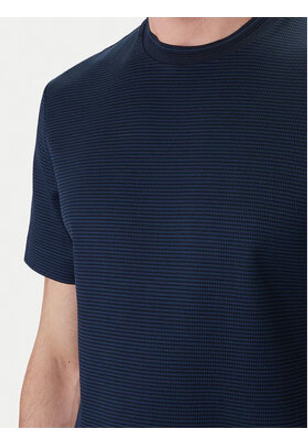 BOSS T-Shirt H-Thompson 242 50559775 Granatowy Regular Fit. Kolor: niebieski. Materiał: bawełna