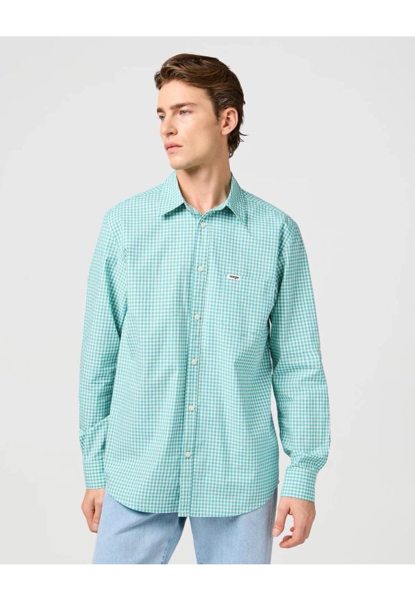 Wrangler - MESKA KOSZULA WRANGLER 1 PKT SHIRT LATIGO BAY 112362766