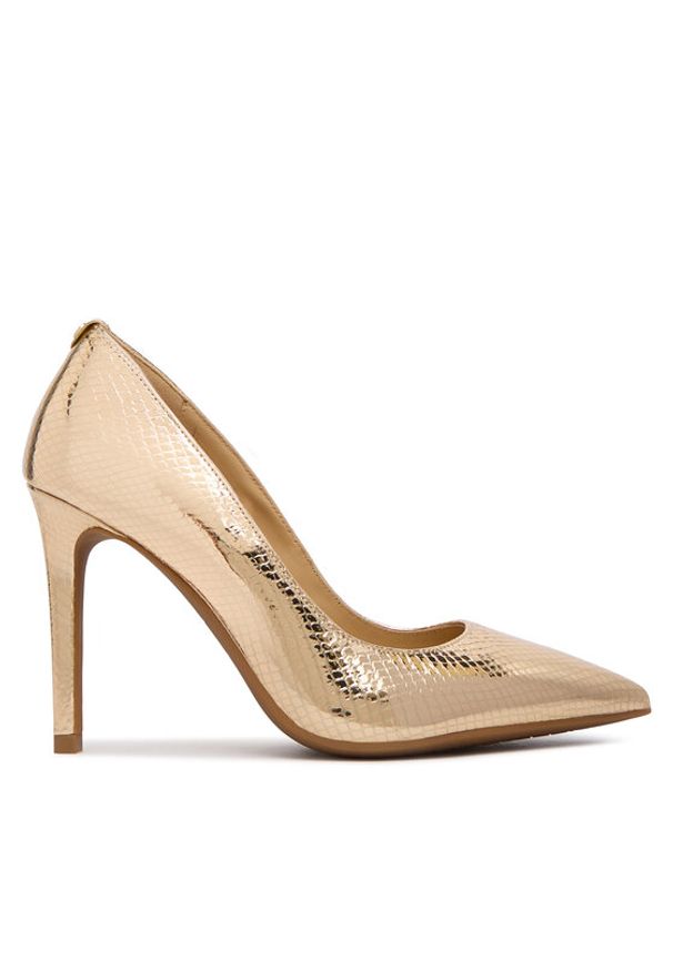 MICHAEL Michael Kors Szpilki Alina Flex High Pump 40R4HNHP1M Złoty. Kolor: złoty. Materiał: skóra. Obcas: na szpilce