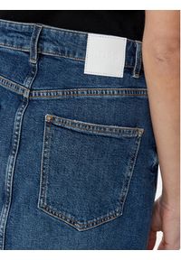 BOSS Spódnica jeansowa midi 50512588 Niebieski Slim Fit. Kolor: niebieski. Materiał: bawełna #2