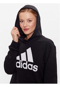 Adidas - adidas Bluza HZ5804 Czarny Loose Fit. Kolor: czarny. Materiał: bawełna