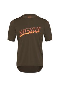 Silvini - Koszulka rowerowa męska Denno. Kolor: pomarańczowy, zielony, wielokolorowy, brązowy