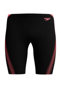 Speedo - Męskie Spodenki Hyperboom Jammer. Kolor: pomarańczowy, wielokolorowy, żółty. Styl: sportowy