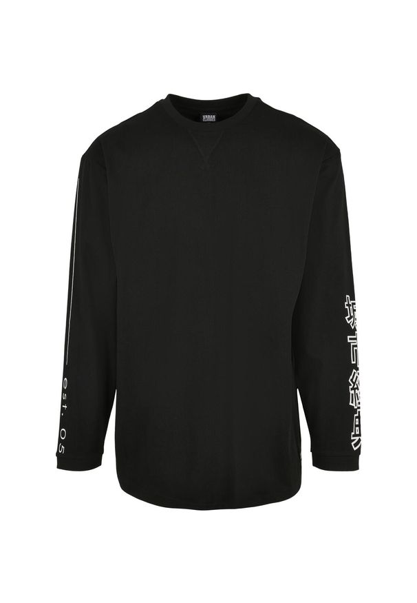 Koszulka z długim rękawem Urban Classics chinese symbol oversized. Kolor: czarny. Długość rękawa: długi rękaw. Długość: długie