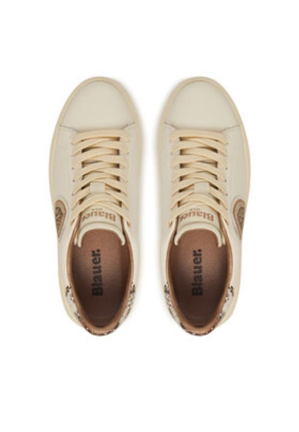 Blauer Sneakersy F5VENUS01/PYT Beżowy. Kolor: beżowy. Materiał: skóra
