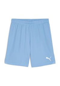 Szorty Puma TeamGloal. Kolor: niebieski, biały, wielokolorowy. Materiał: materiał. Sport: piłka nożna
