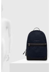 TOMMY HILFIGER - Tommy Hilfiger plecak męski kolor granatowy duży gładki. Kolor: niebieski. Materiał: poliester. Wzór: gładki #6