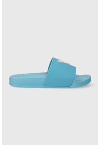 Guess klapki GUESS BEACH SLIPPERS damskie kolor turkusowy E3GZ12 BB00F. Kolor: turkusowy. Materiał: materiał, guma #5