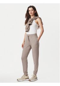 EA7 Emporio Armani Spodnie dresowe 8NTP66 TJ9RZ U6100 Beżowy ciemny Regular Fit. Kolor: beżowy. Materiał: syntetyk #4