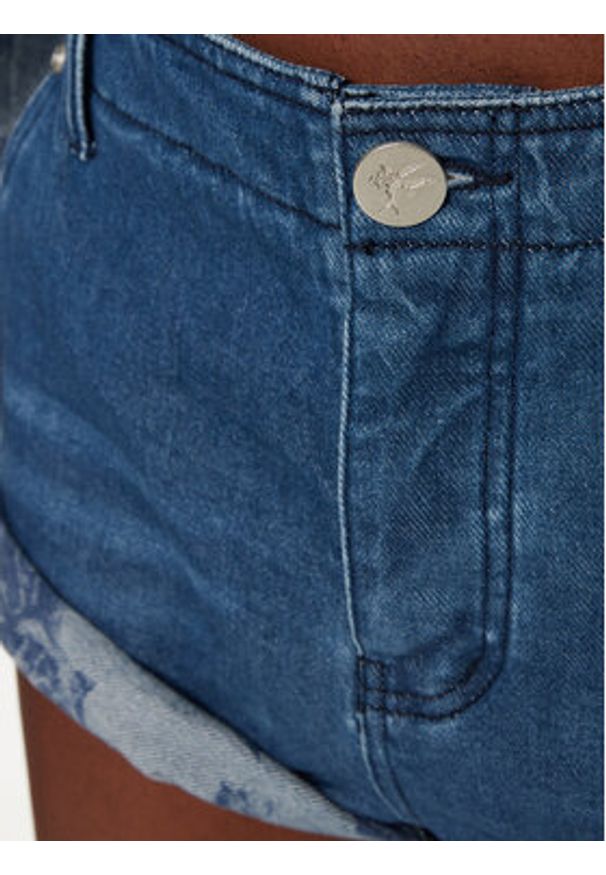 One Teaspoon Szorty jeansowe Sailors 26719 Granatowy Regular Fit. Kolor: niebieski. Materiał: bawełna