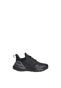 Adidas - Rapidasport Bounce Sport Running Lace Shoes. Kolor: czarny, szary, wielokolorowy. Materiał: materiał. Sport: bieganie