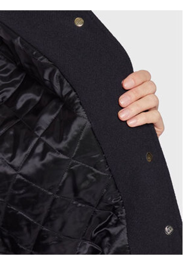 TOMMY HILFIGER - Tommy Hilfiger Kurtka bomber Blend WW0WW37308 Granatowy Regular Fit. Kolor: niebieski. Materiał: wełna