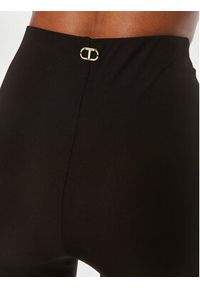 TwinSet - TWINSET Spodnie materiałowe 241TT209A Czarny Slim Fit. Kolor: czarny. Materiał: wiskoza