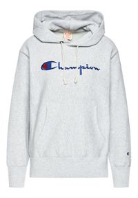 Champion Bluza Script Logo 113794 Szary Regular Fit. Kolor: szary. Materiał: bawełna #4