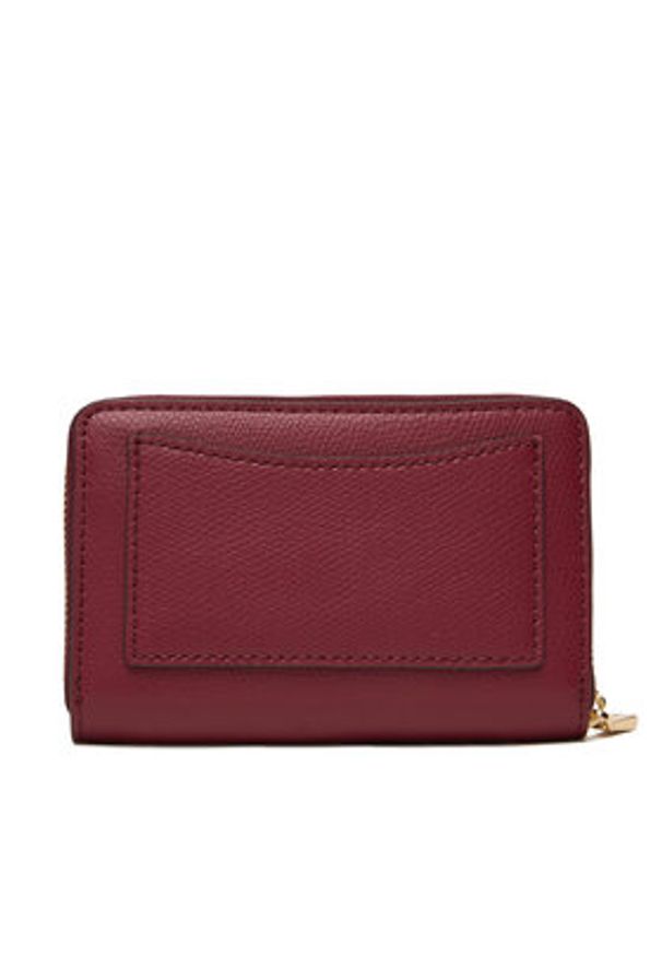 MICHAEL Michael Kors Mały Portfel Damski Jet Set Small Leather 32F4GJ6D0L Bordowy. Kolor: czerwony. Materiał: skóra
