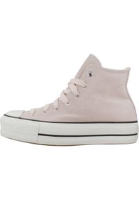 Tenisówki Converse Model Chuck Taylor All Star Lift Plataform Suede Kolor Rose. Kolor: różowy. Materiał: tkanina. Model: Converse All Star