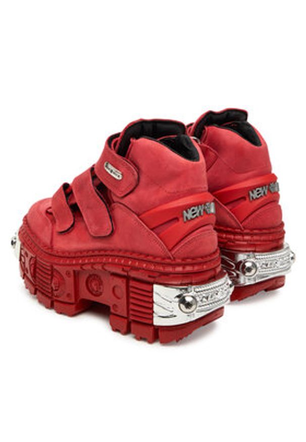 NEW ROCK Sneakersy M-WALL285-C14 Czerwony. Kolor: czerwony. Materiał: nubuk, skóra