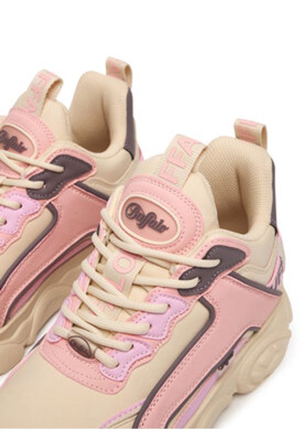 Buffalo Sneakersy Chai CLD 1636603 Écru. Kolor: kremowy. Materiał: skóra
