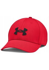 Czapka z daszkiem dla mężczyzn Under Armour Blitzing adj. Kolor: czerwony. Styl: sportowy #1