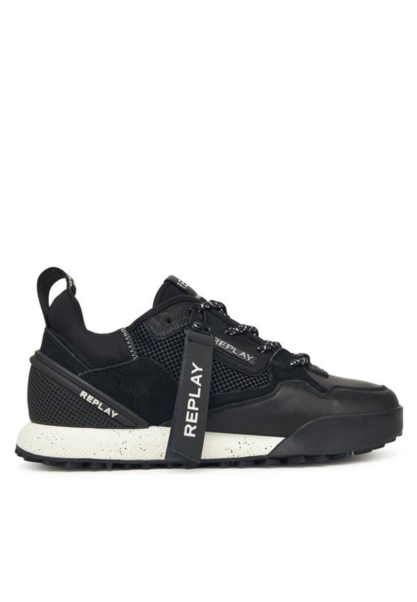 Replay - REPLAY Sneakersy Field M 2.0 GMS8L .000.C0021L Czarny. Kolor: czarny. Materiał: skóra