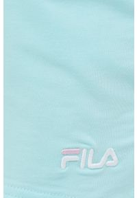 Fila piżama damska. Kolor: niebieski. Długość: krótkie. Wzór: nadruk #7
