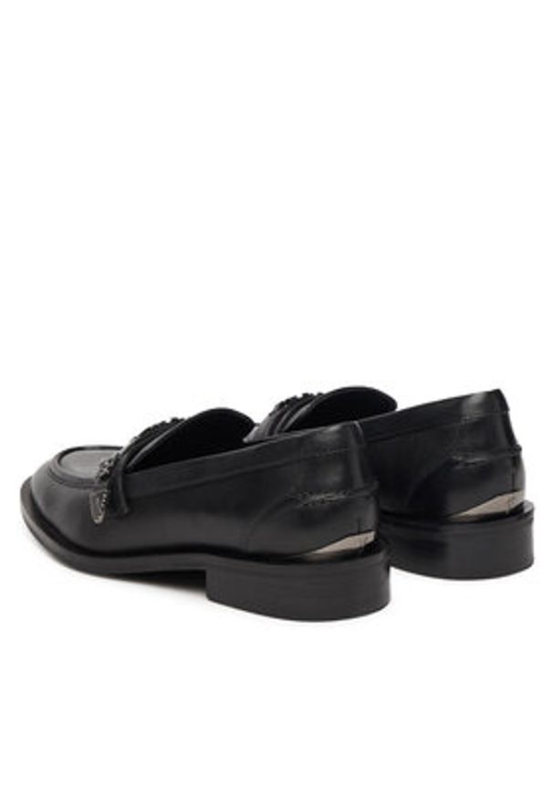 Bronx Loafersy Next Wagon 66652-US Czarny. Kolor: czarny. Materiał: skóra