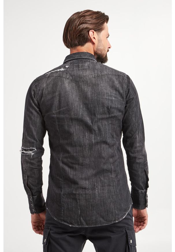 Koszula męska jeansowa DSQUARED2. Materiał: jeans