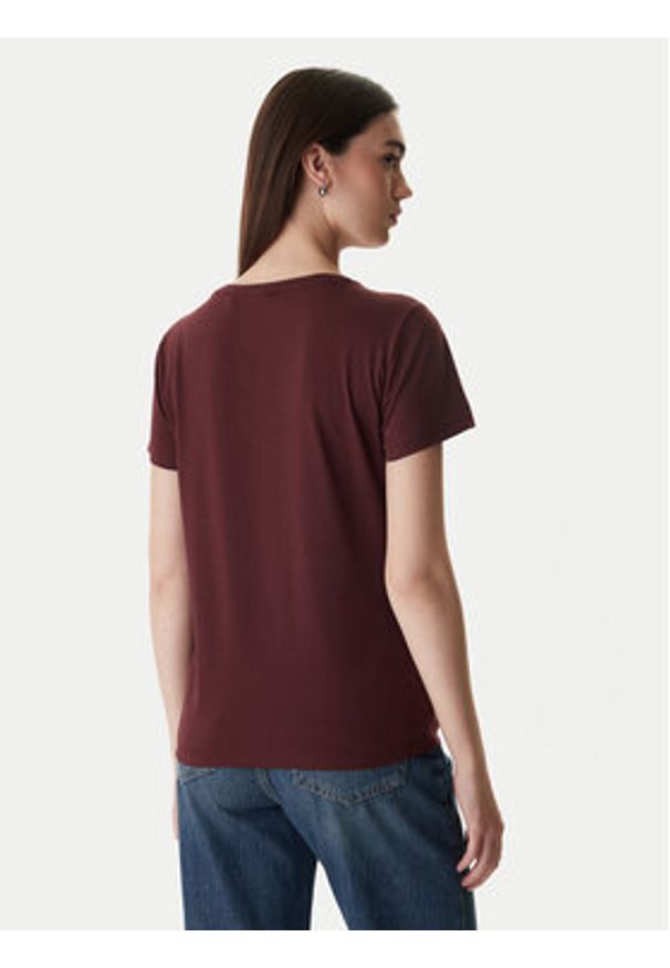 BOSS T-Shirt 50556994 Brązowy Regular Fit. Kolor: brązowy. Materiał: bawełna