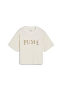 Koszulka Puma Squad Graphic. Kolor: biały. Długość rękawa: krótki rękaw. Długość: krótkie