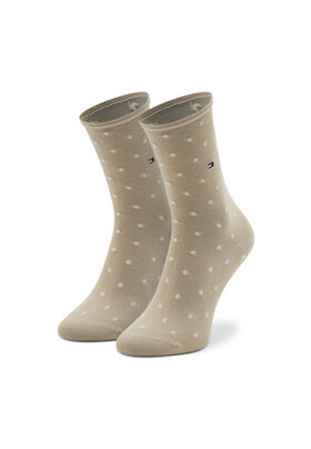 TOMMY HILFIGER - Tommy Hilfiger Skarpety długie 100001493 Beżowy. Kolor: beżowy. Materiał: materiał