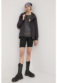 Cross Jeans kurtka damska kolor czarny przejściowa. Okazja: na co dzień. Kolor: czarny. Długość: długie. Styl: casual #5