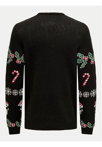 Only & Sons Sweter Xmas 22031171 Czarny Regular Fit. Kolor: czarny. Materiał: syntetyk #6